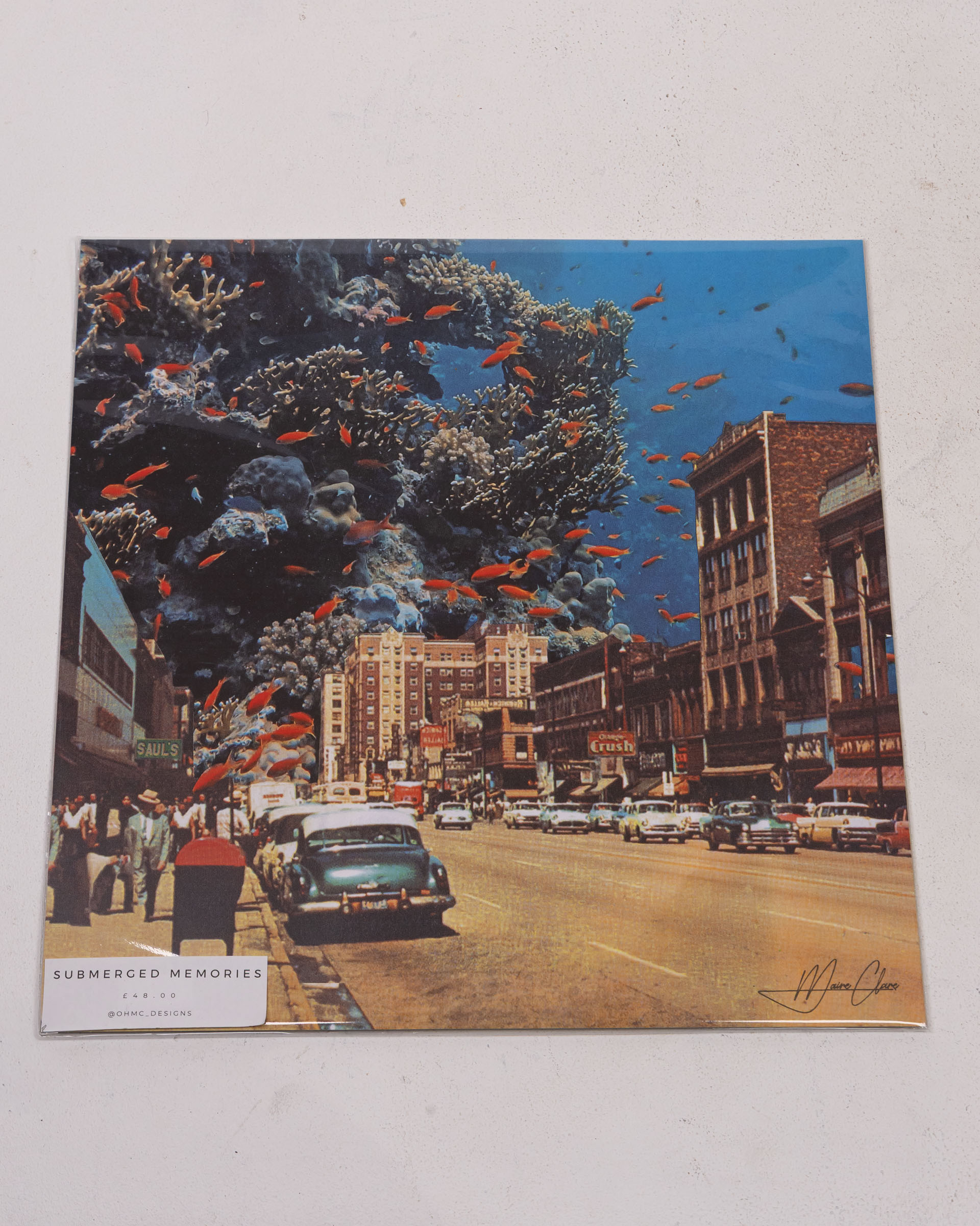 Submerged Memories – Square Print by OhMC! Design