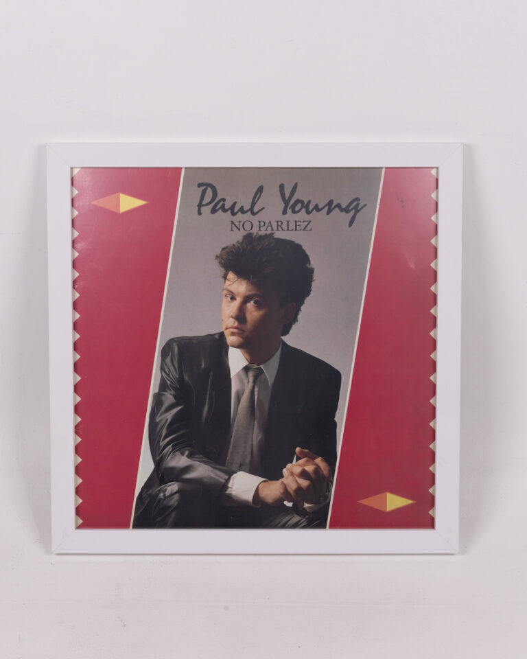 Framed Paul Young 'No Parlez' Album Cover