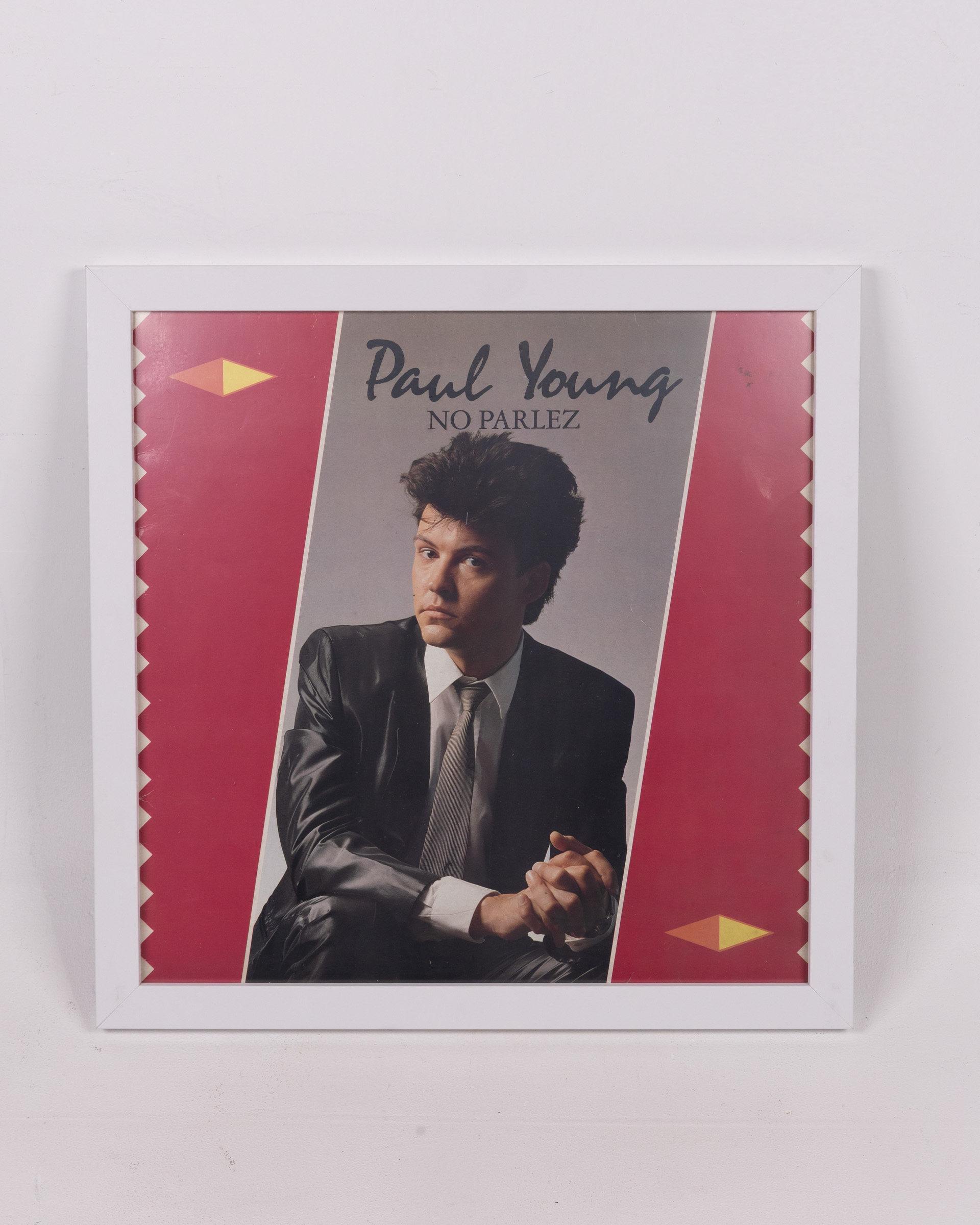 Framed Paul Young ‘No Parlez’ Album Cover