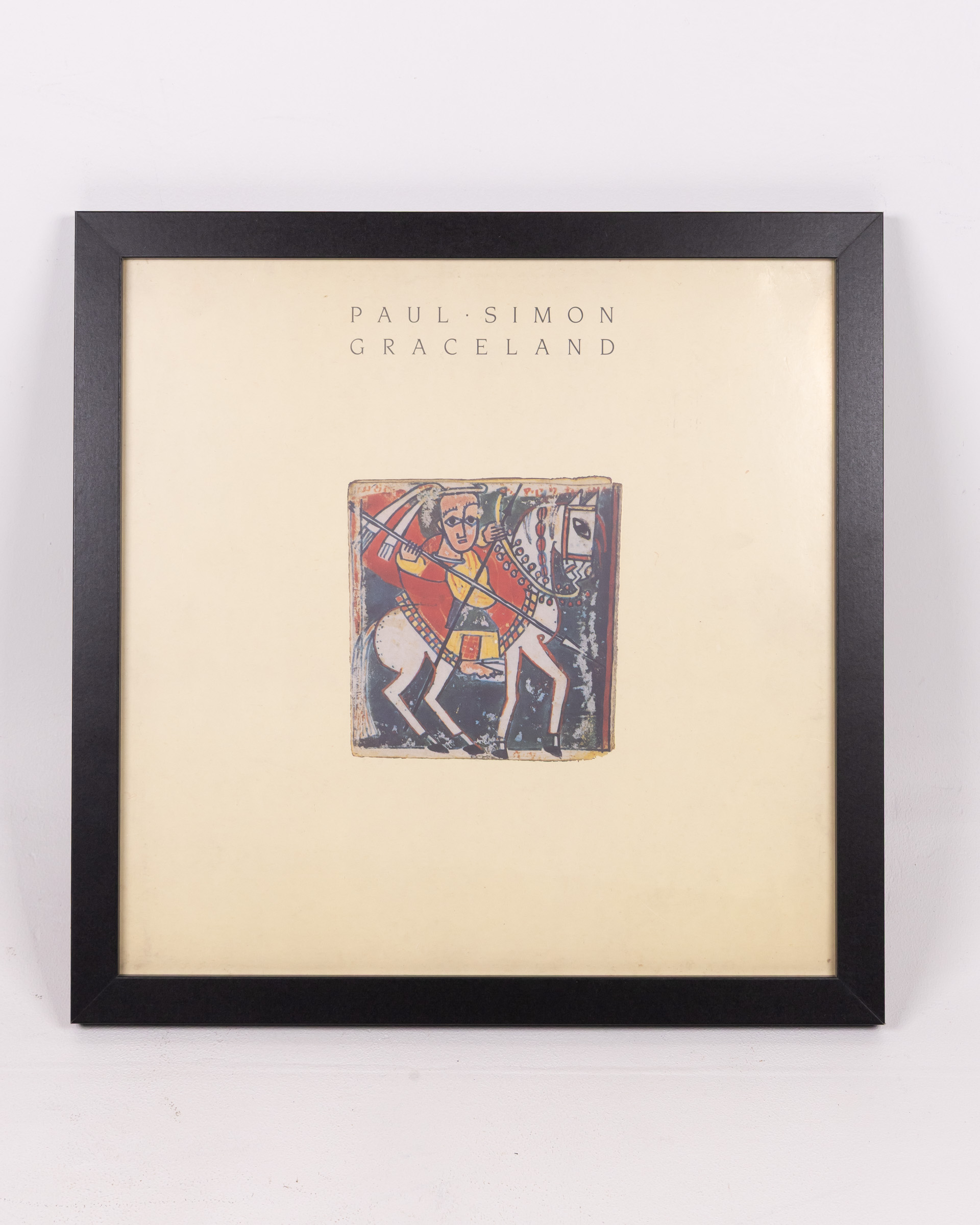 Framed Paul Simon ‘Graceland’ Album Cover