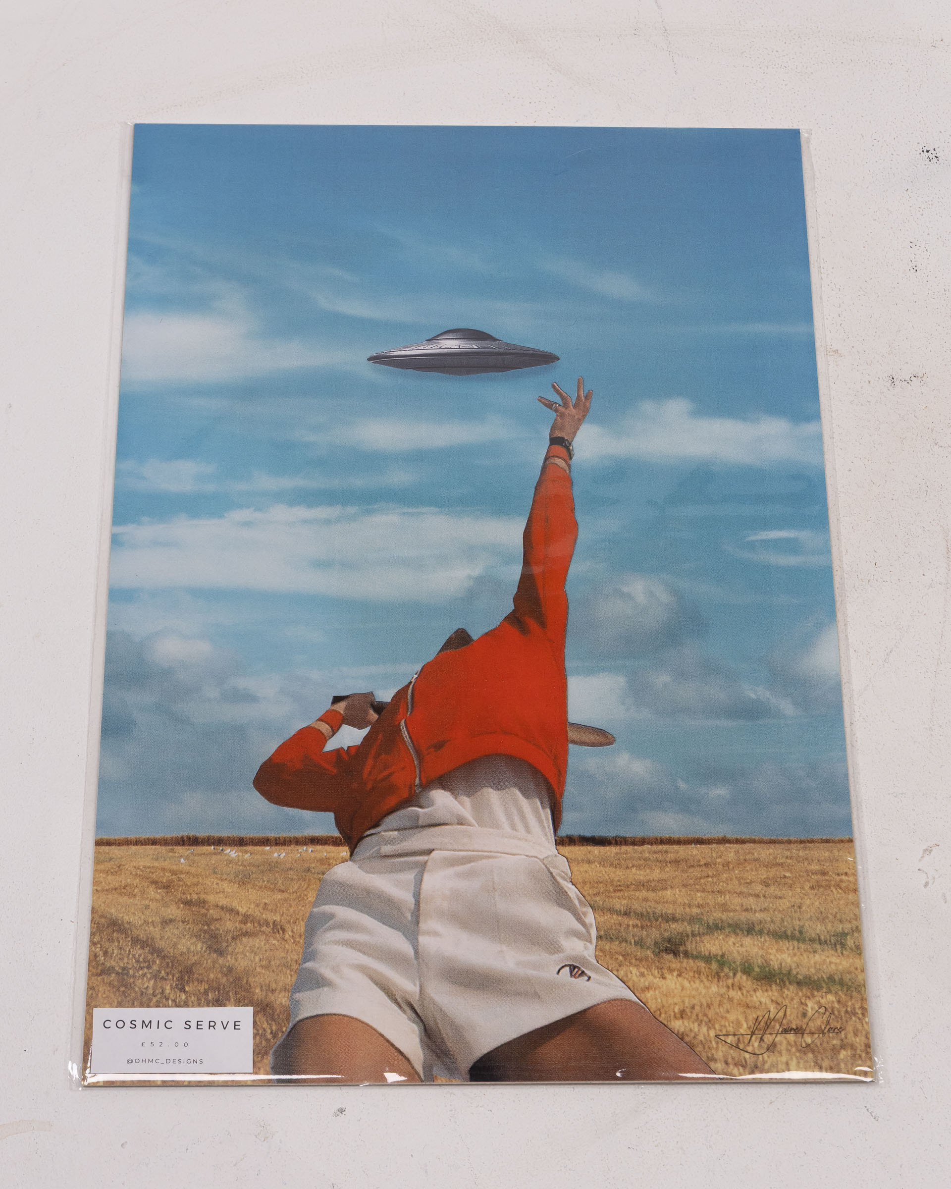 Cosmic Serve – A3 Print by OhMC! Design