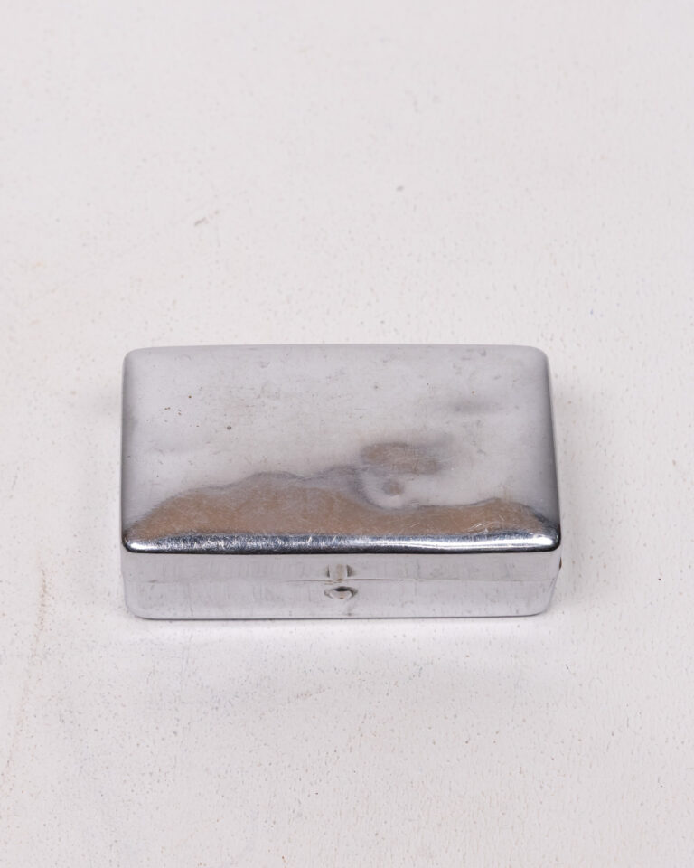 Vintage Rectangular Metal Trinket Box