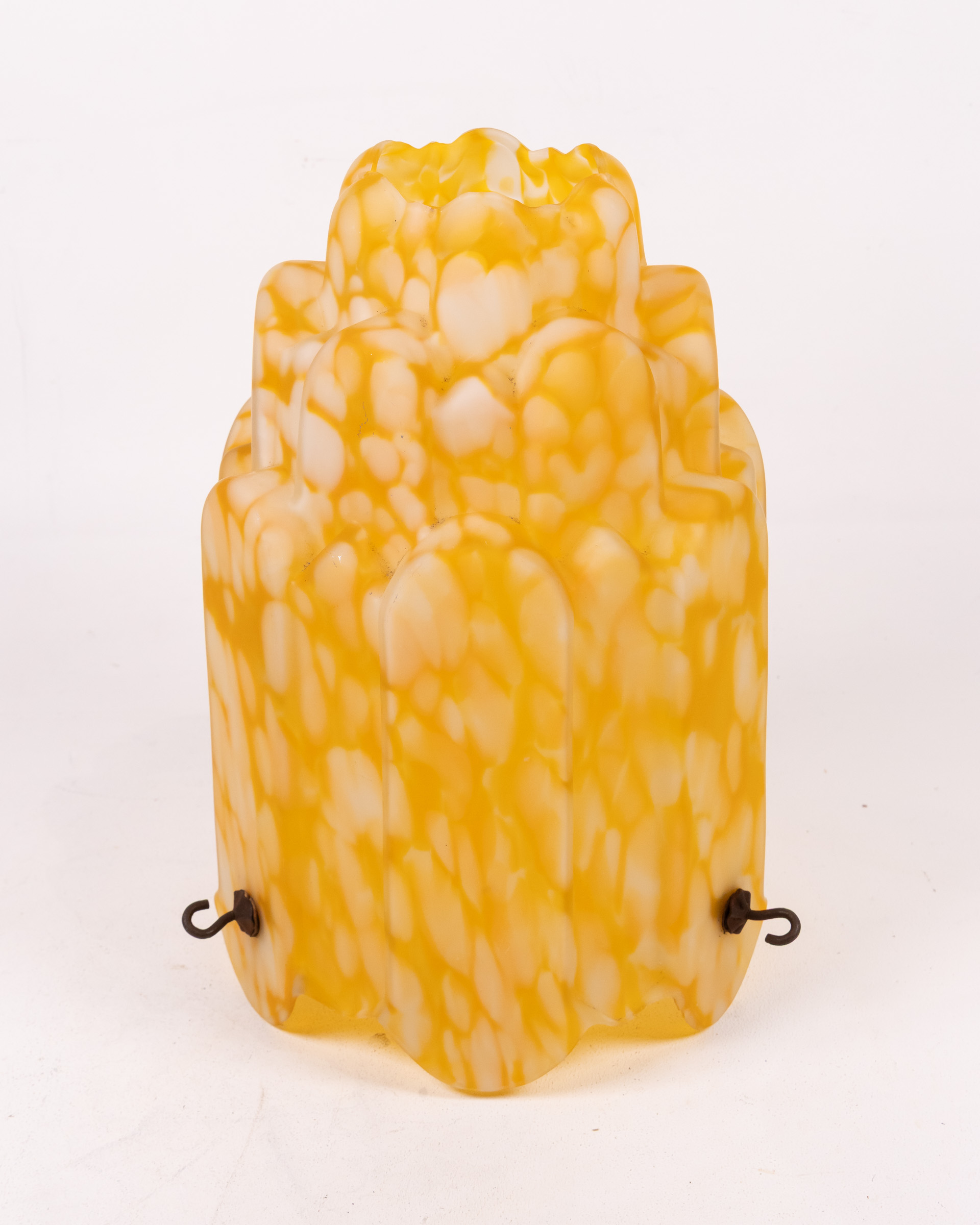 Vintage Art Deco Swirled Glass Light Shade