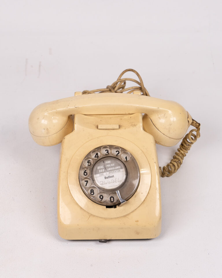 Vintage Cream Rotary Dial Telephone