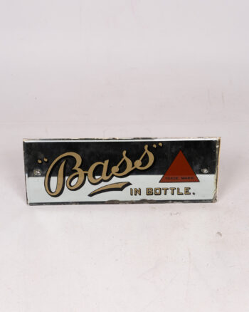 Small Vintage Unframed "Bass in Bottle" Ale Mirror