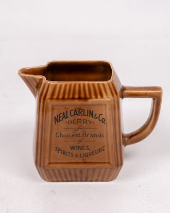 Neal Carlin & Co Derry Ceramic Advertising Jug