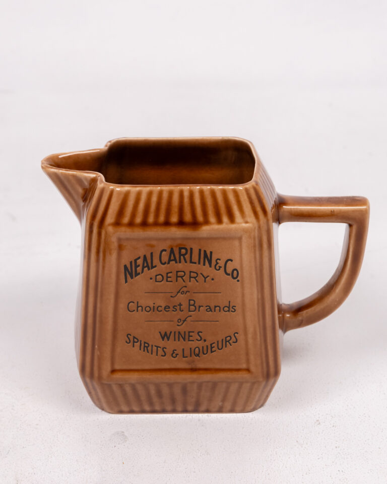 Neal Carlin & Co Derry Ceramic Advertising Jug