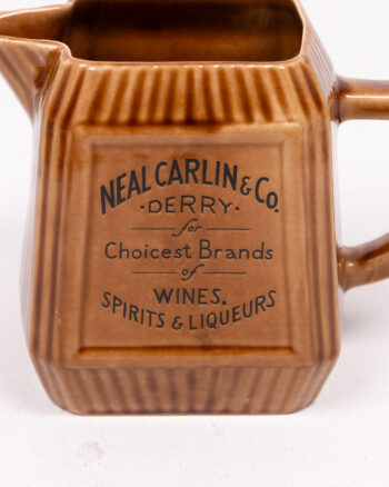 Neal Carlin & Co Derry Ceramic Advertising Jug