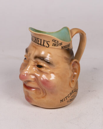 1930s Mitchell’s Belfast Old Irish Whisky Ceramic Character Jug