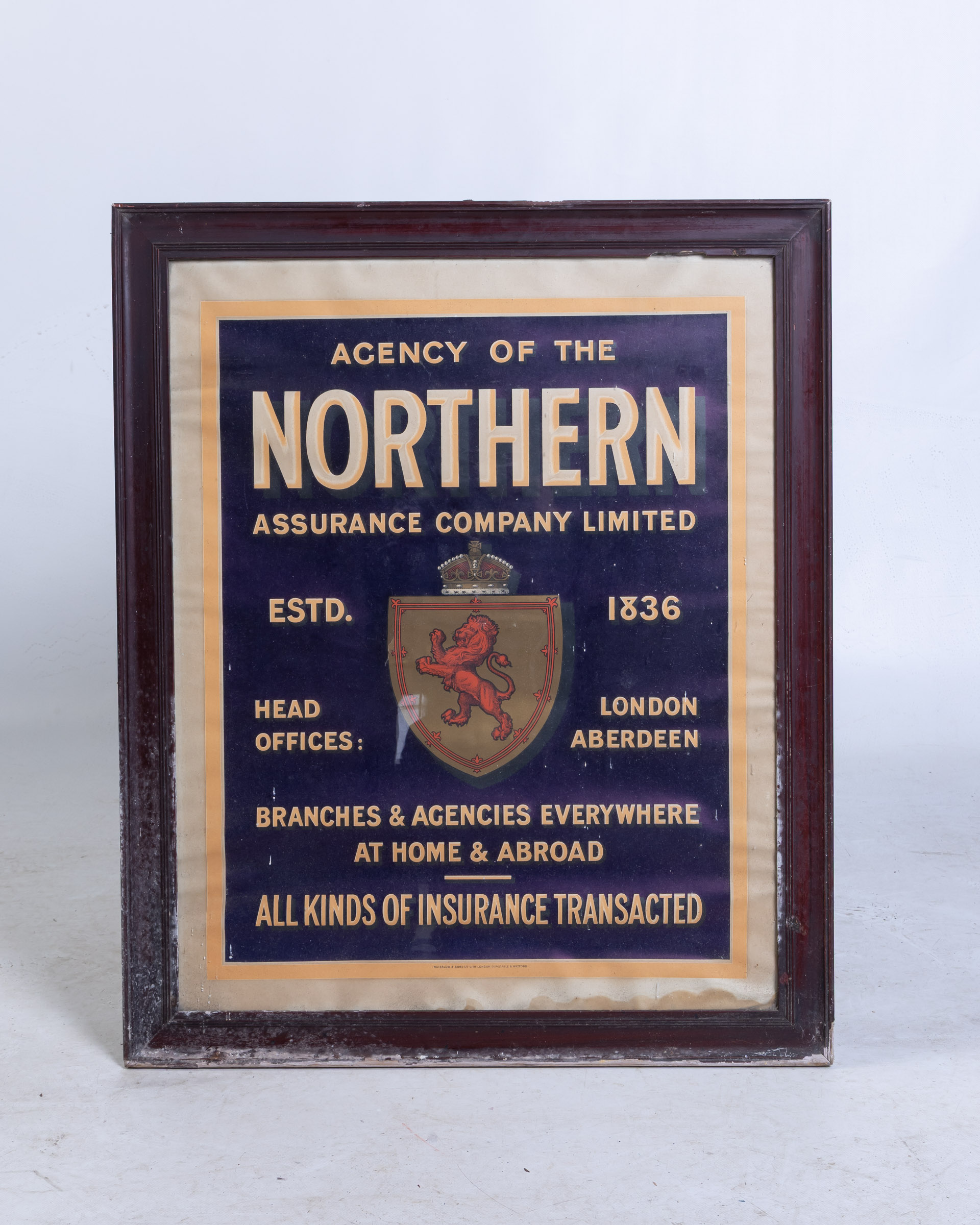 Northern Assurance Company Framed Advertising original