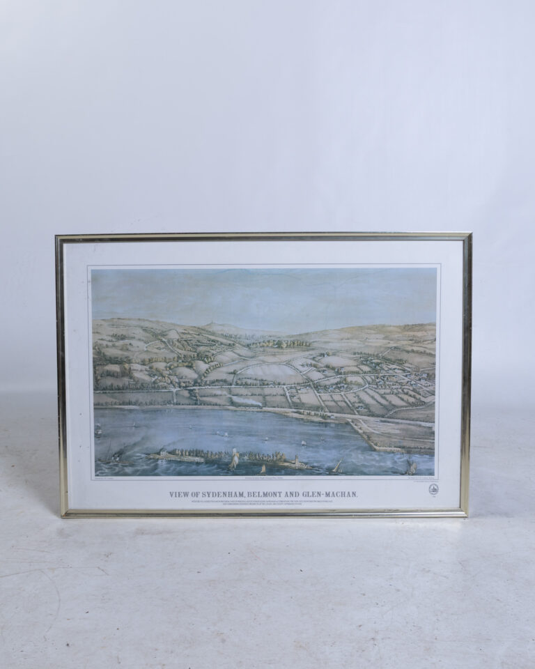 Framed 'View of Sydenham, Belmont & Glen-Machan' Historical Landscape Print