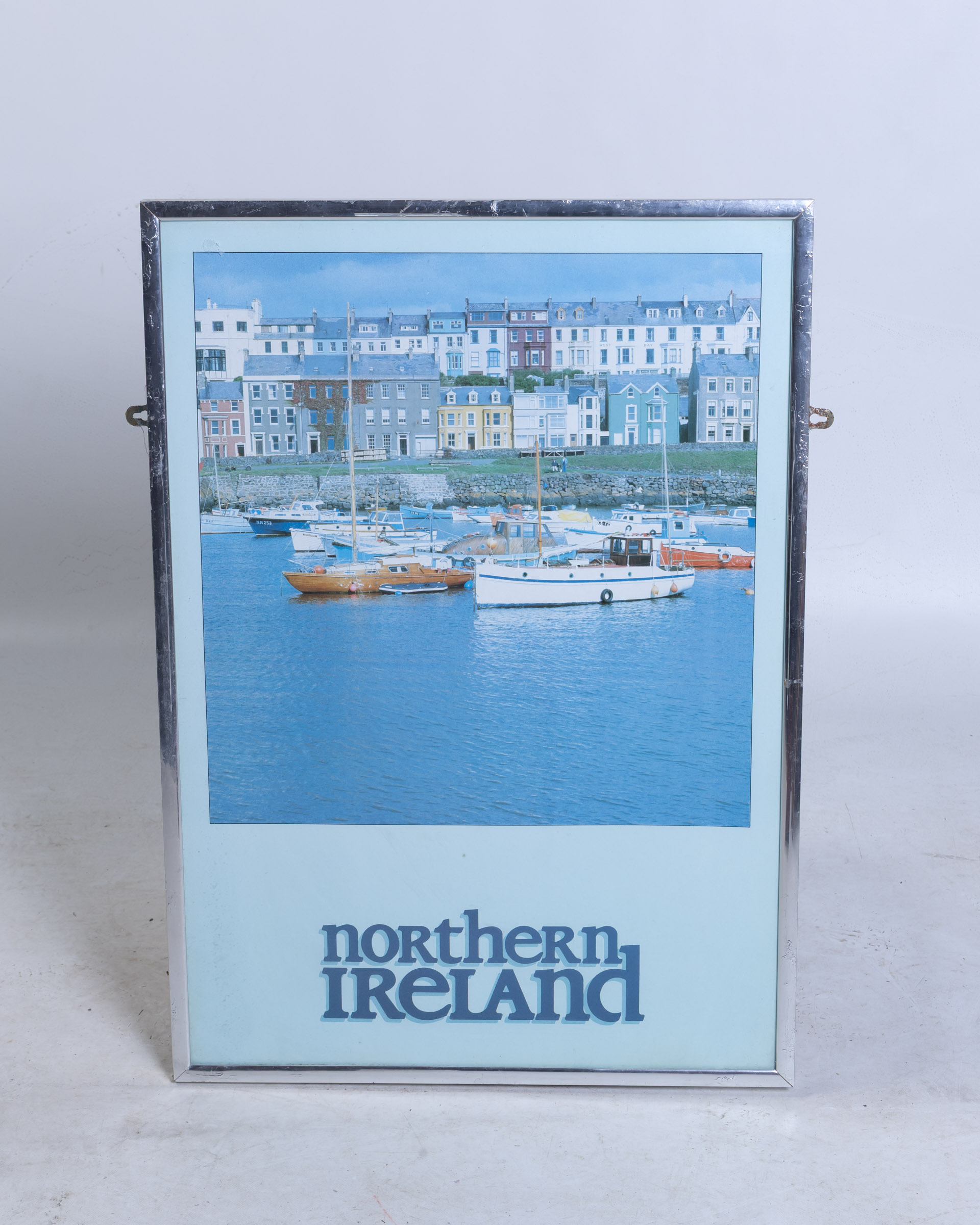Framed ‘Northern Ireland’ Harbour Print with Silver-Toned Metal Frame