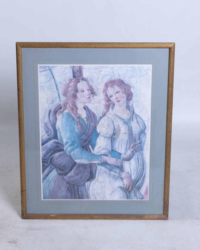 Detail from Botticelli's "Venus & Three Graces" Framed Art Print