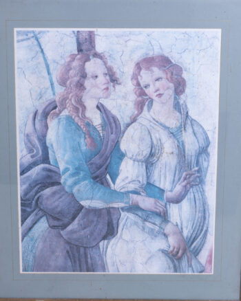 Detail from Botticelli’s “Venus & Three Graces” Framed Art Print