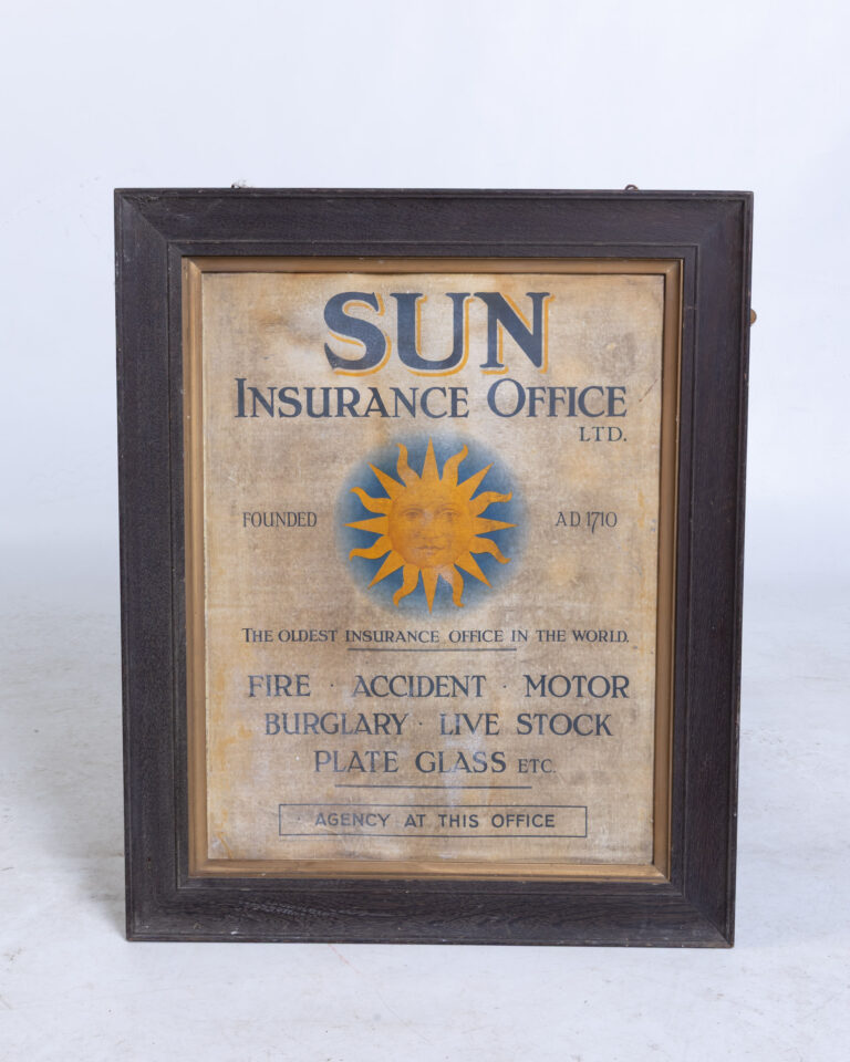 Original Sun Insurance Office Framed Advertisement