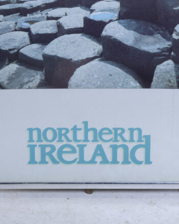 Framed ‘Northern Ireland’ Travel Poster, Giant’s Causeway, Silver Frame