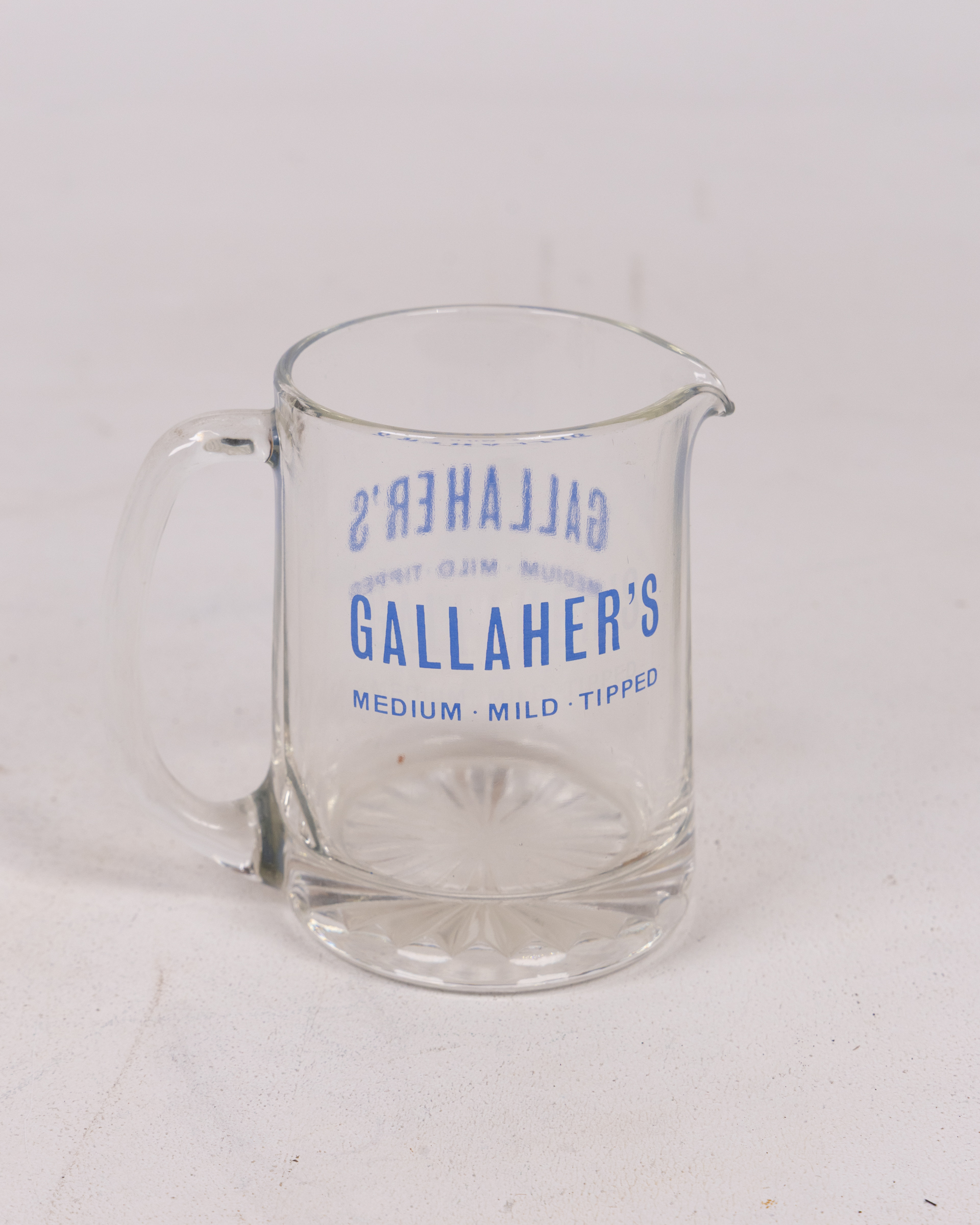 Gallagher’s Cigarettes Advertising Glass Jug