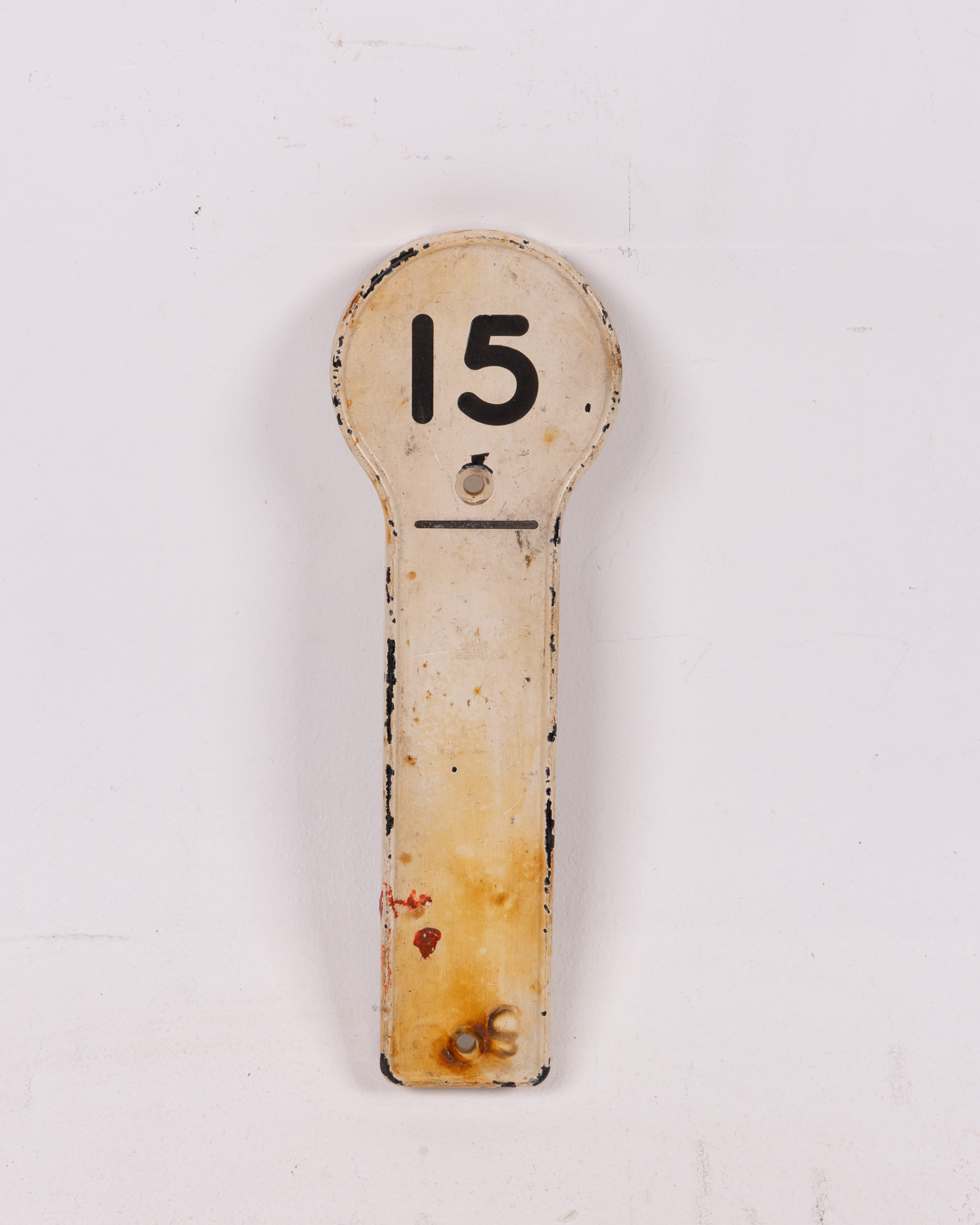 Vintage Railway Number 15 Signal Box Lever Plate