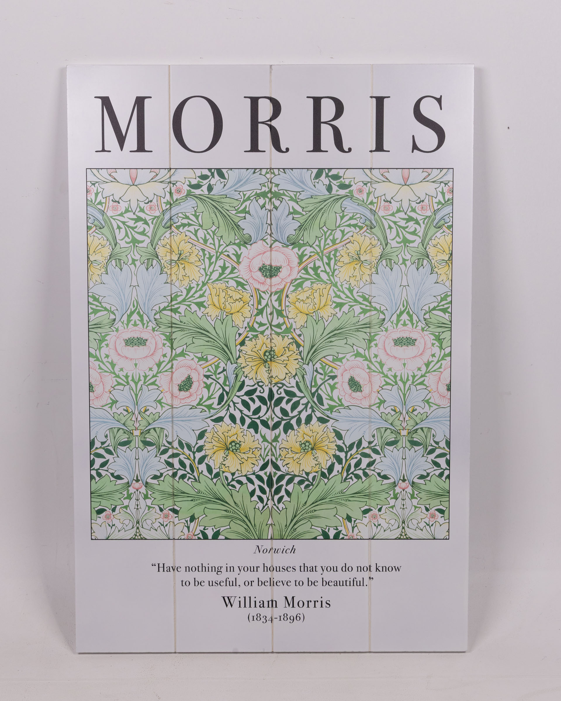 William Morris Wood Print – Norwich