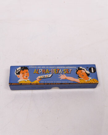 Vintage Alpha-Beta Set Educational Toy with Plastic Letters