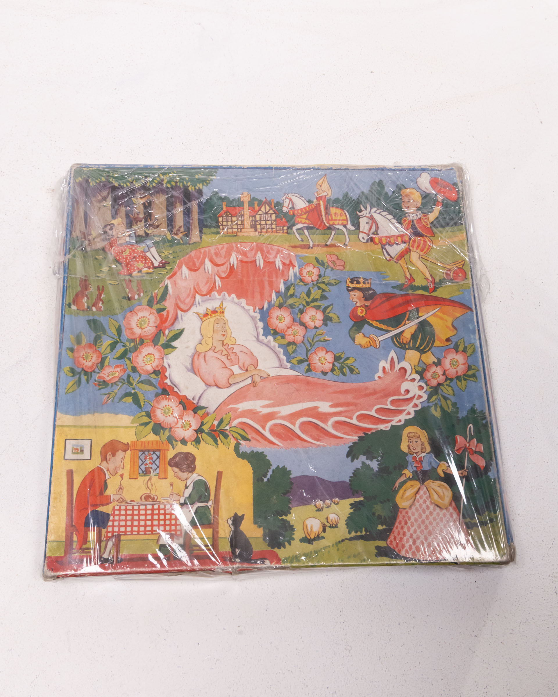 Vintage Nursery Rhymes Wooden Jigsaw Puzzle