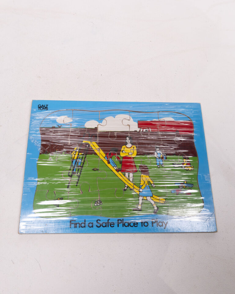 Galt Toys Vintage Wooden Jigsaw Puzzle 'Find a Safe Place to Play'