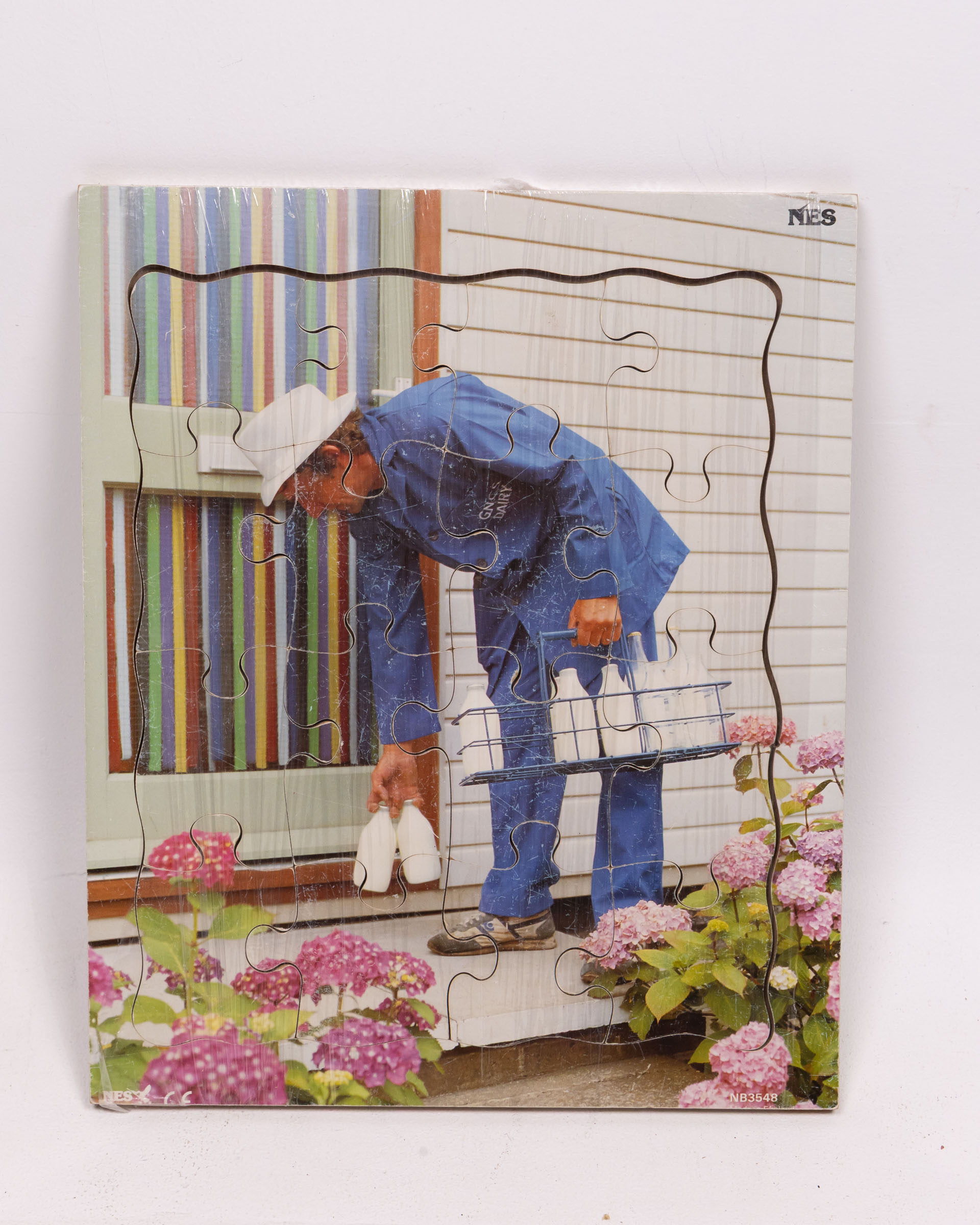 Vintage NES Children’s Jigsaw Puzzle – Milkman Delivering Milk