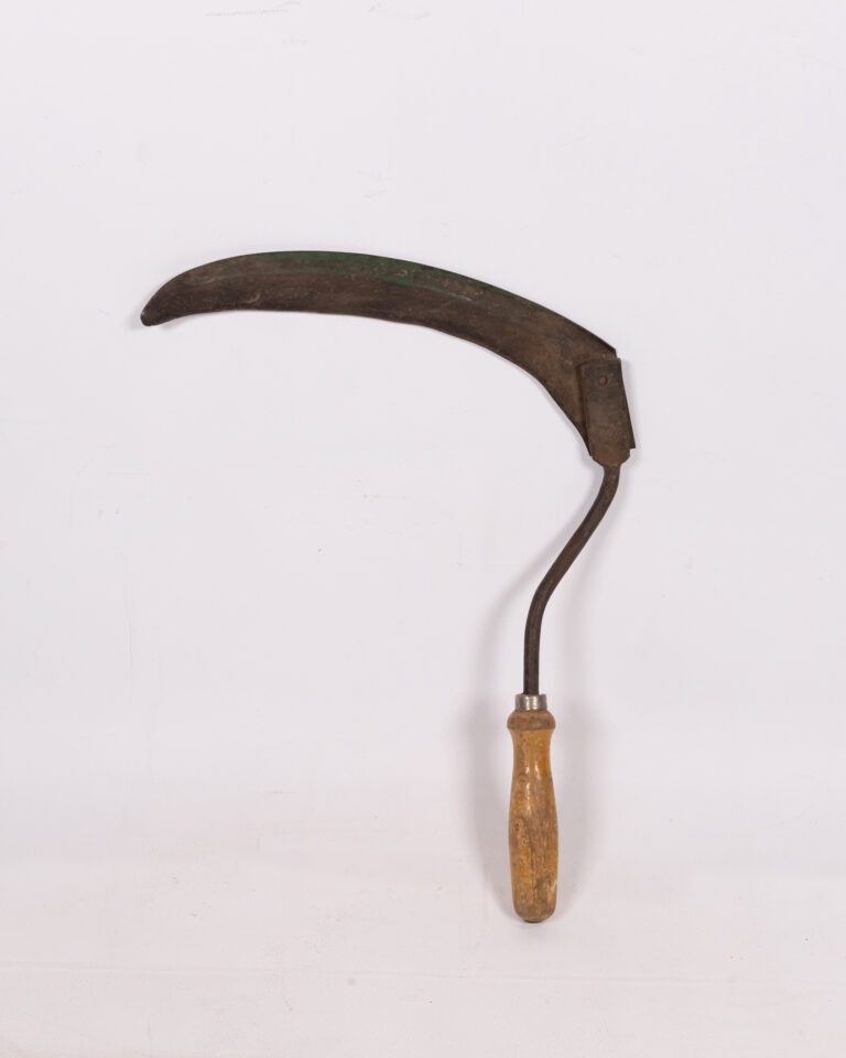 Vintage Garden Hand Sickle With Wooden Handle