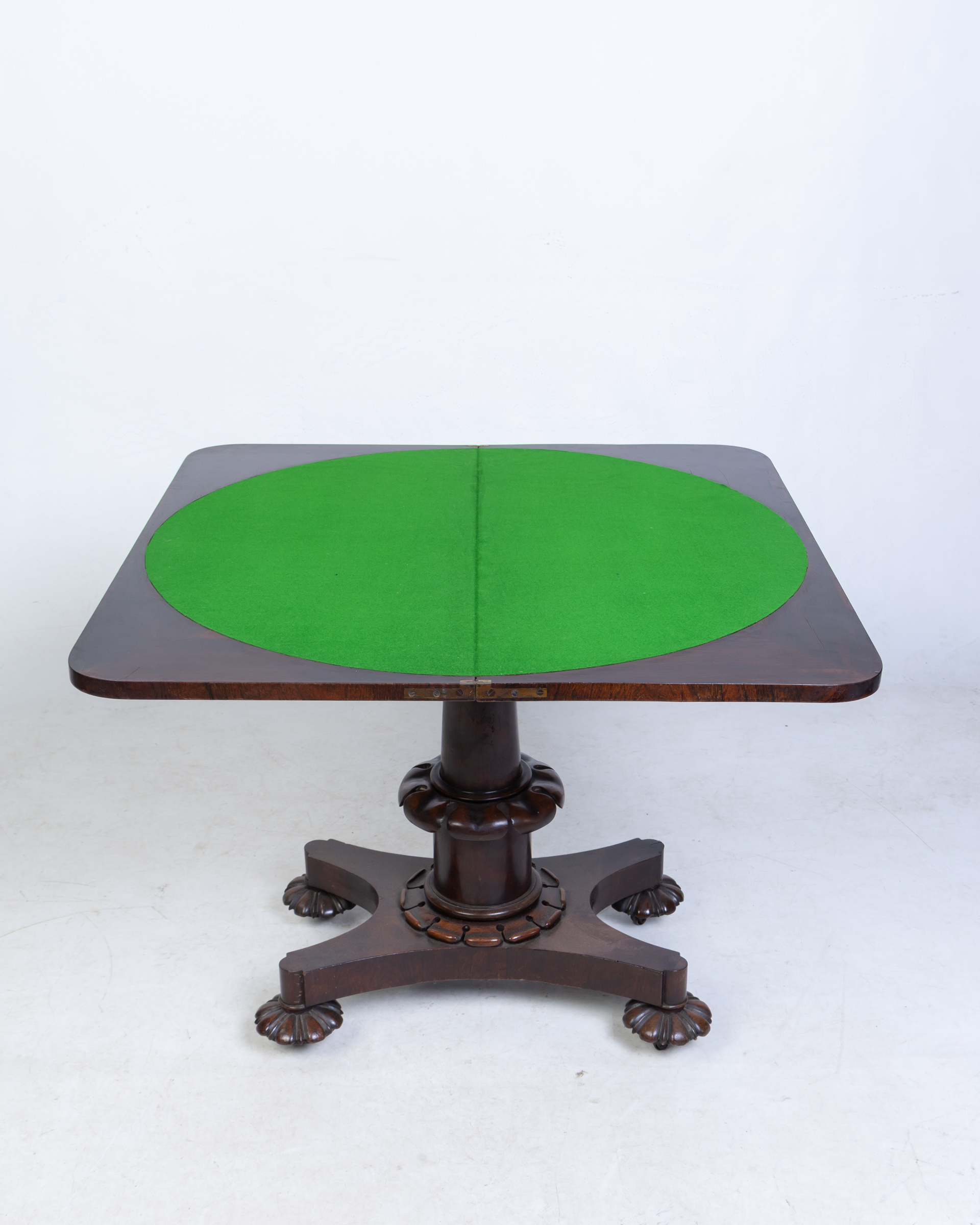 William IV Folding Rosewood Games Table