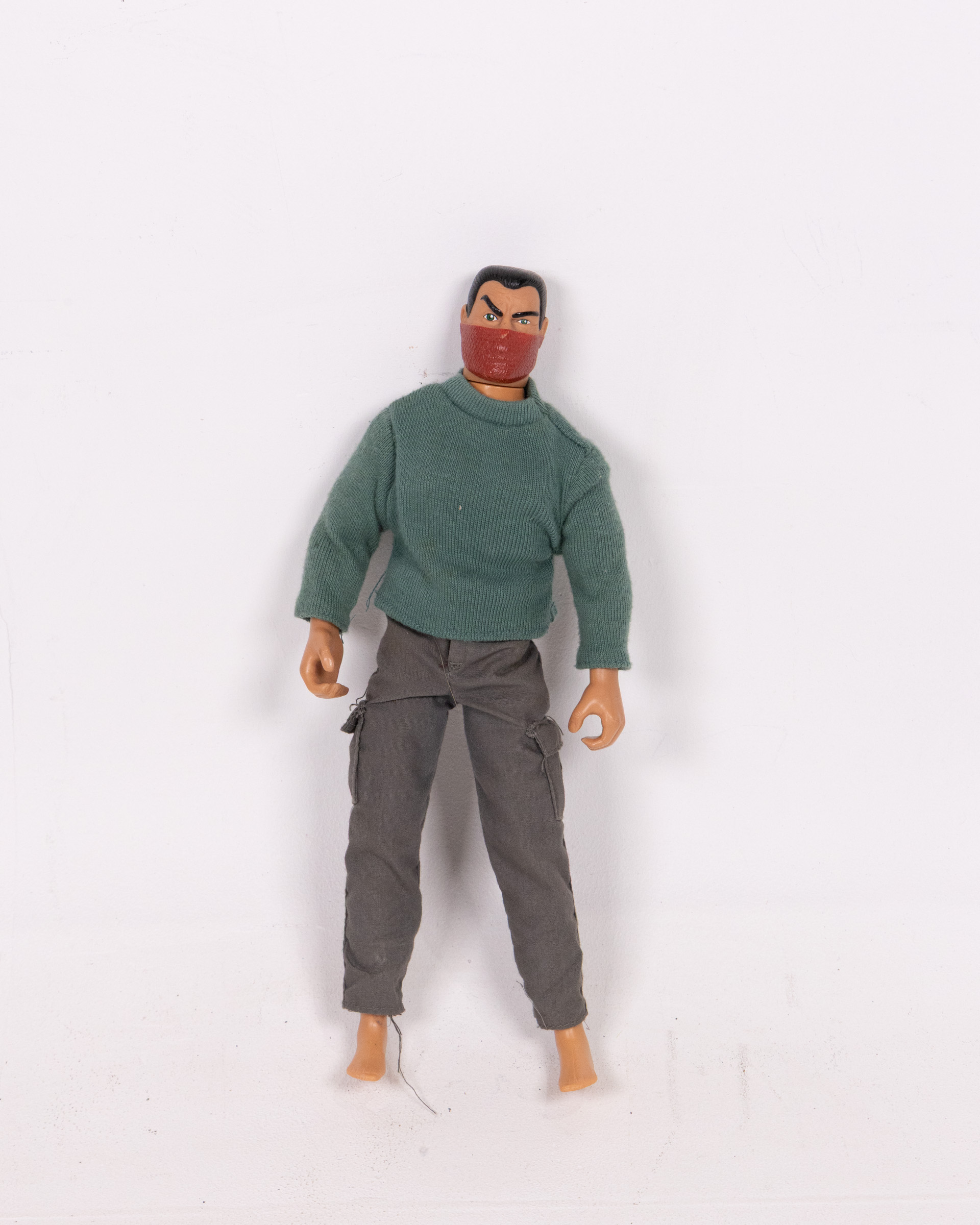 Vintage Action Man Doll with Red Mask