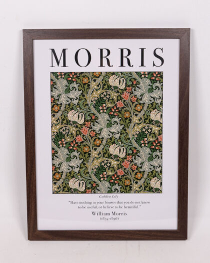William Morris 40x30 Framed Print - Golden Lily