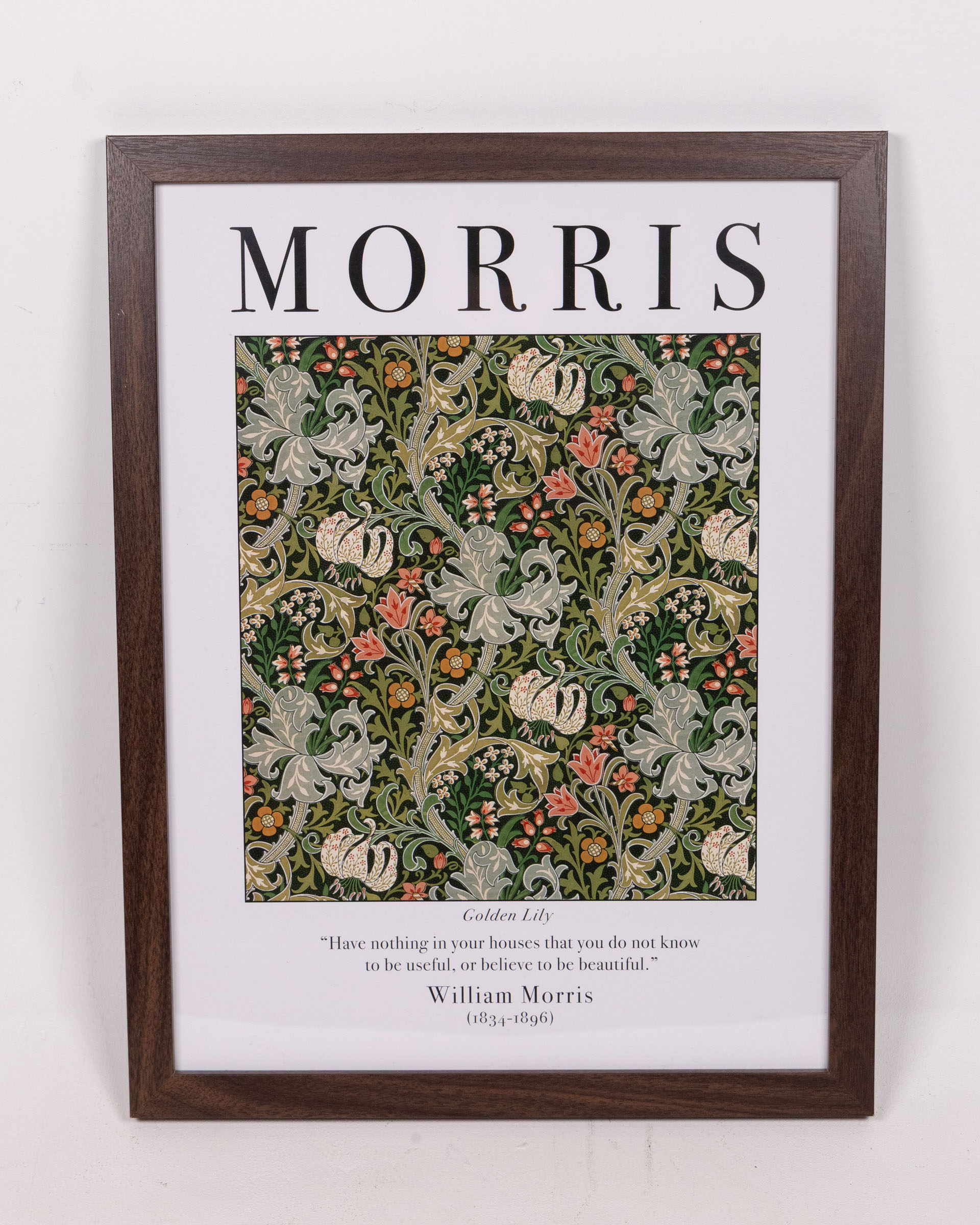 William Morris 40×30 Framed Print – Golden Lily