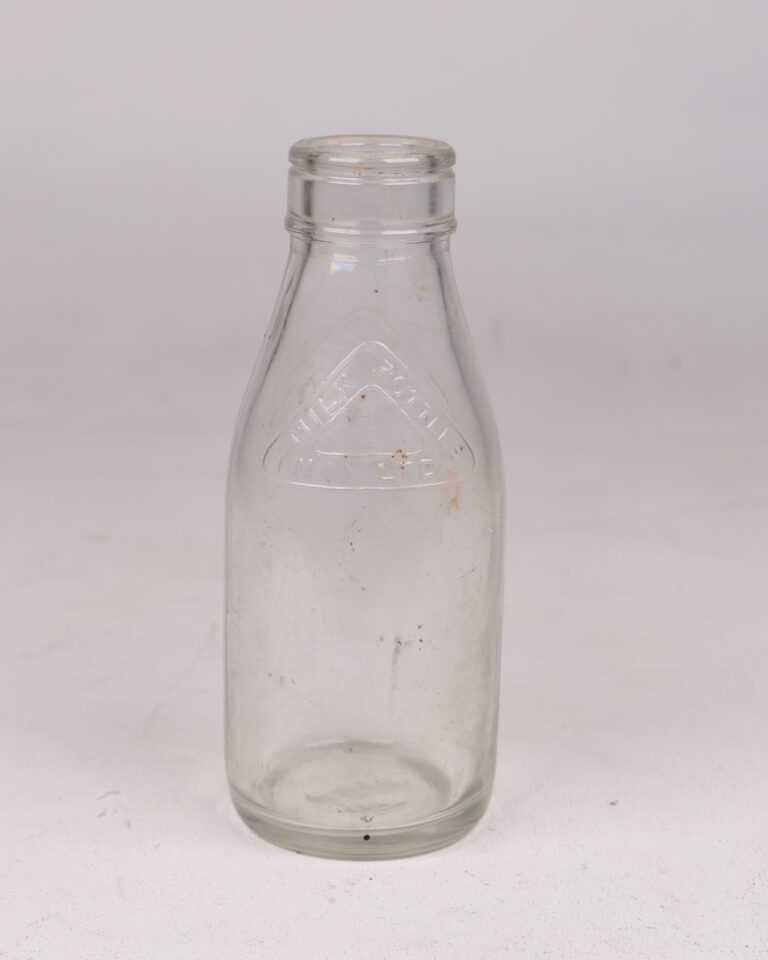 Vintage 'Milk Bottles N.I. LTD' Clear Glass Dairy Bottle