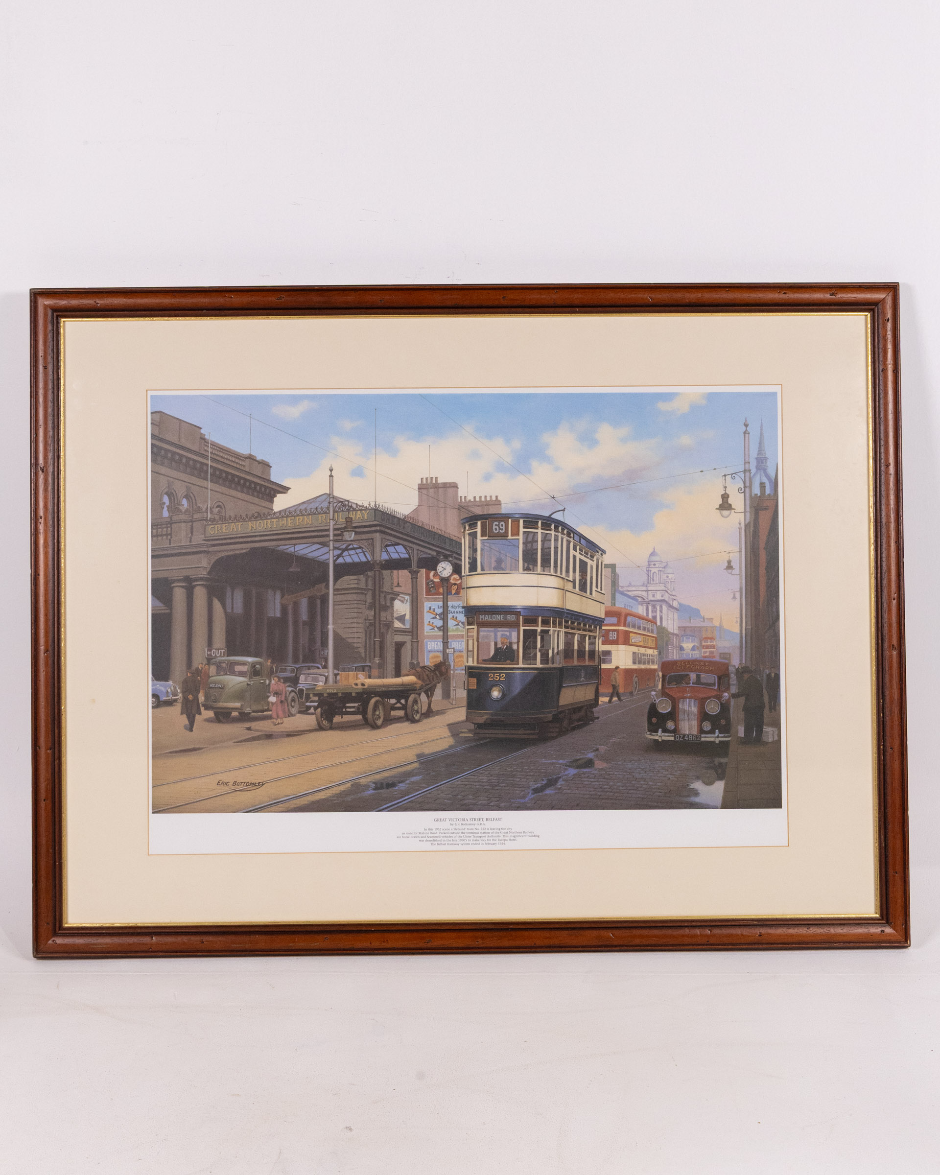 Framed Eric Bottomley ‘Great Victoria Street, Belfast’ Print