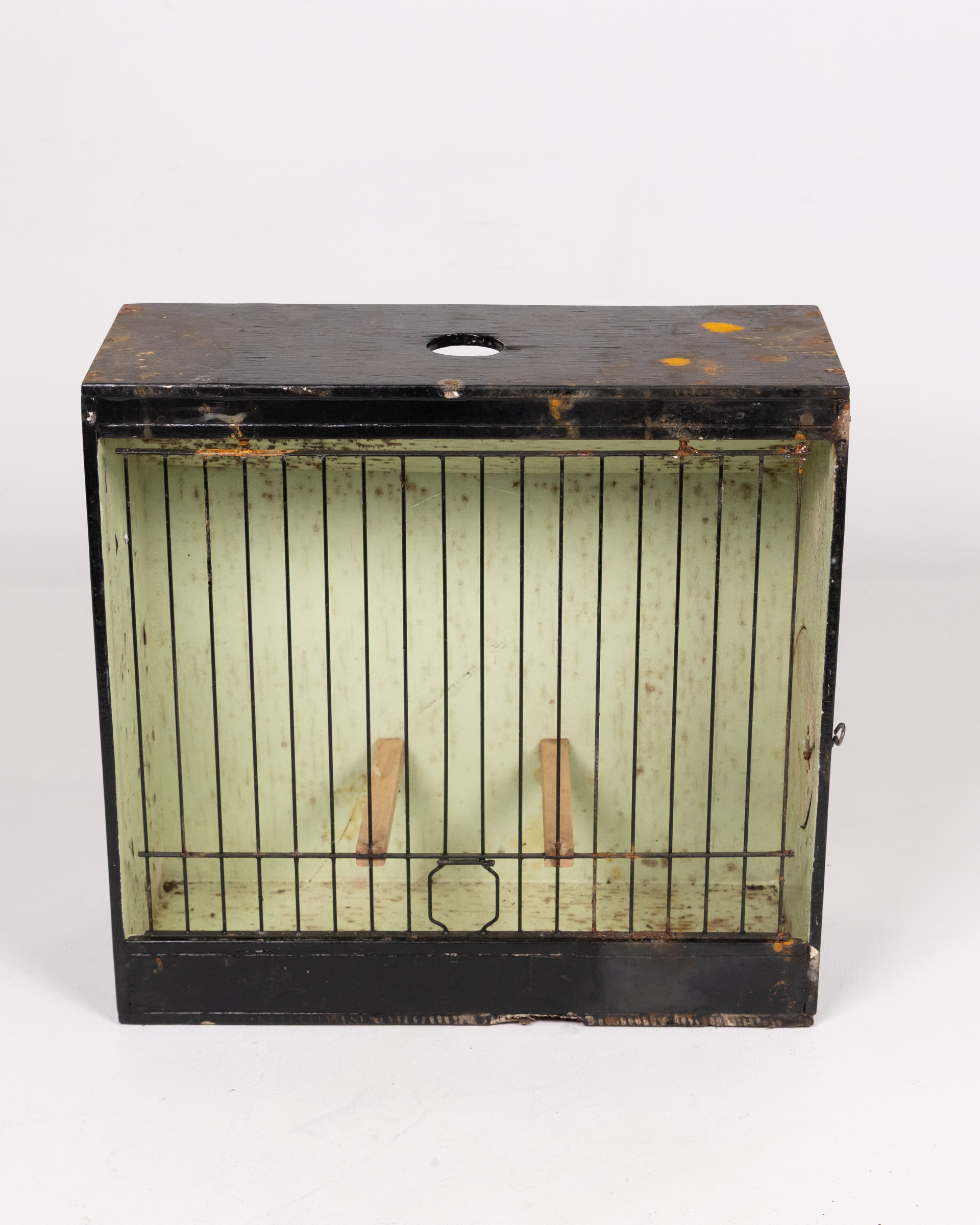 Vintage Wooden Bird Cage
