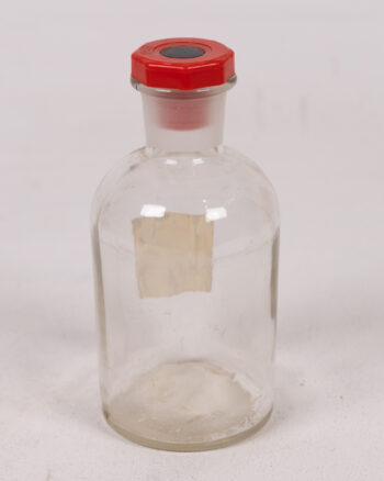 ‘Sodium Hydrogen Bicarbonate’ Lab Bottle with Red Stopper