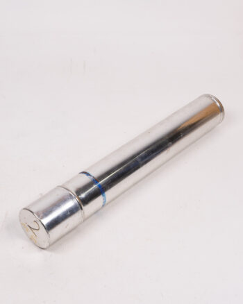 Vintage Silver Metal Pipette Container with Disposable Glass Pipettes