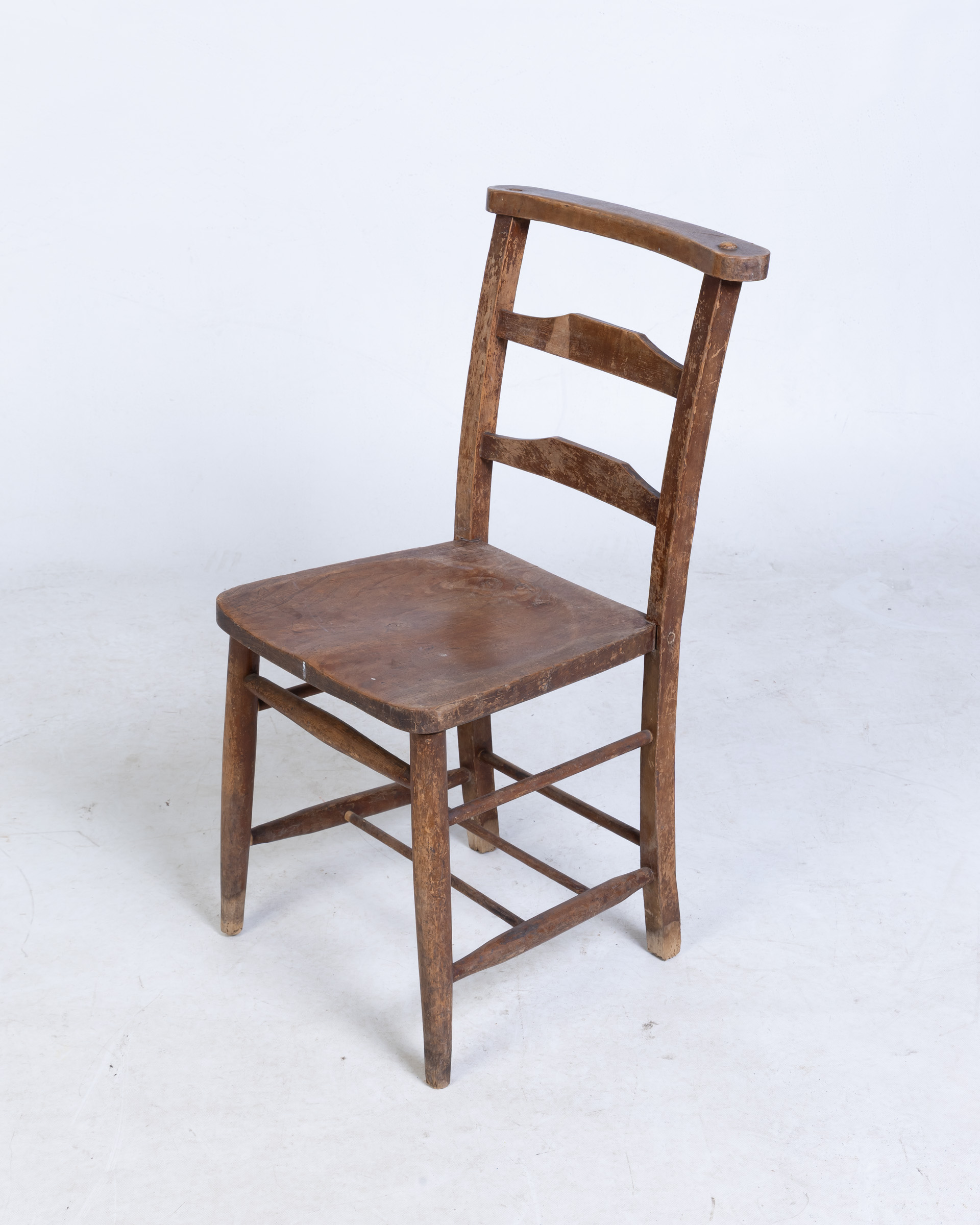 Vintage Oak Chapel Chair [VARIOUS]