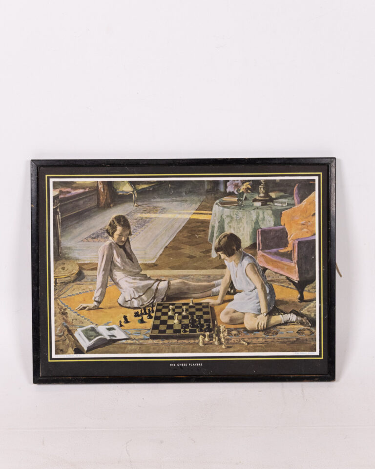 'The Chess Players' by Sir John Lavery Framed Print
