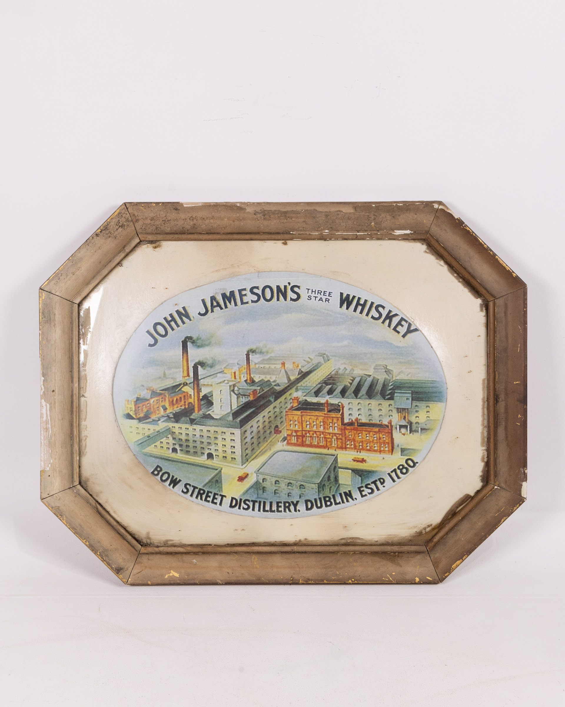 Framed John Jameson Whiskey Distillery Advertisement