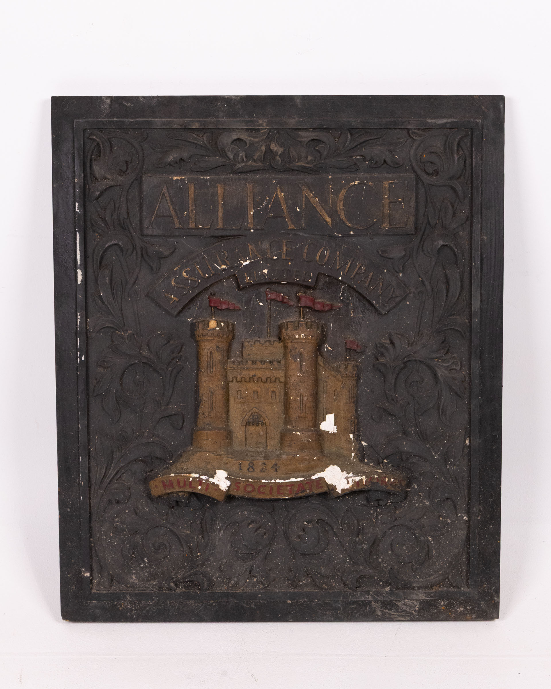 Antique Alliance Assurance Co. Wall Plaque