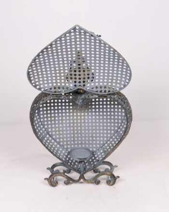 Heart Shaped Metal Candle Holder