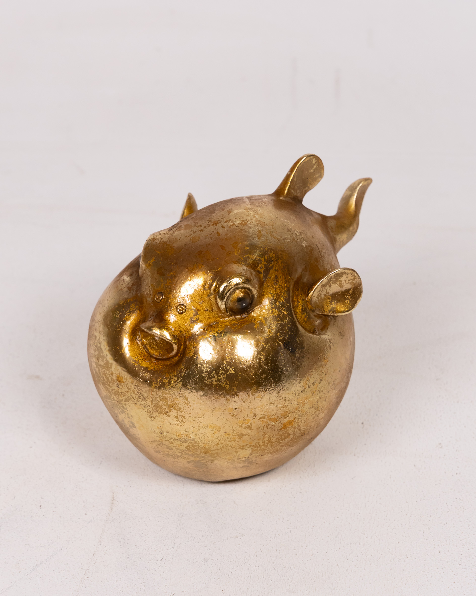 Gold Pufferfish Ornament