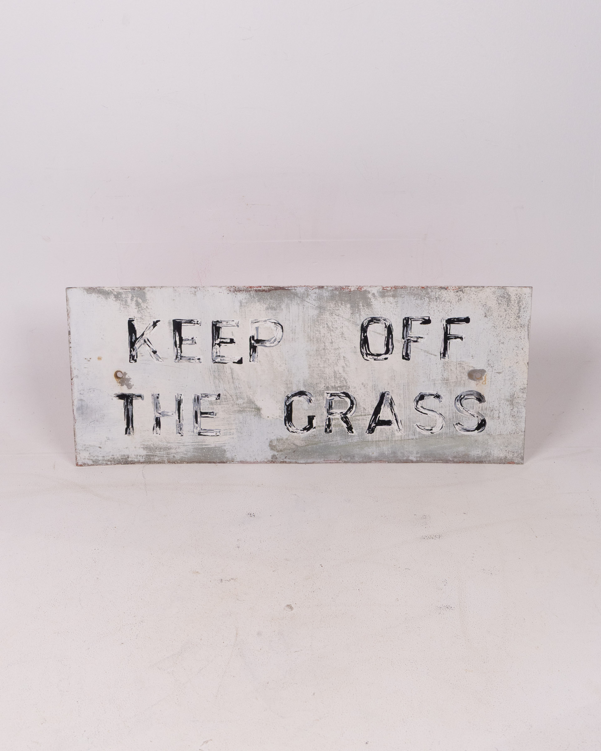 Vintage ‘Keep off the Grass’ Metal Sign