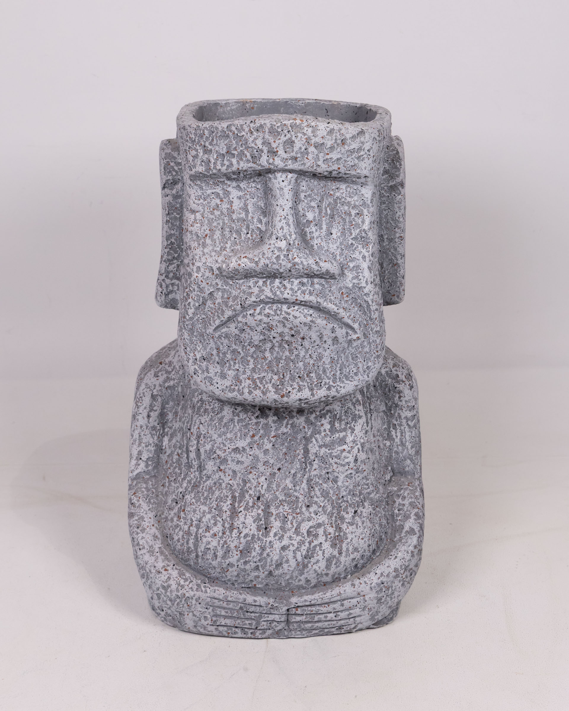 Moai Head Stone Effect Planter