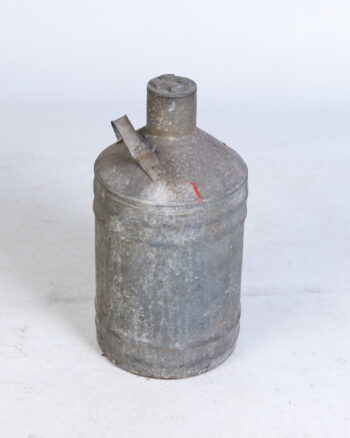 Vintage Galvanised Metal Oil Canister
