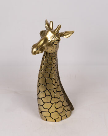 Gold Giraffe Head Ornament