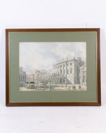 c.1800 Framed Print of the Bank of England, London