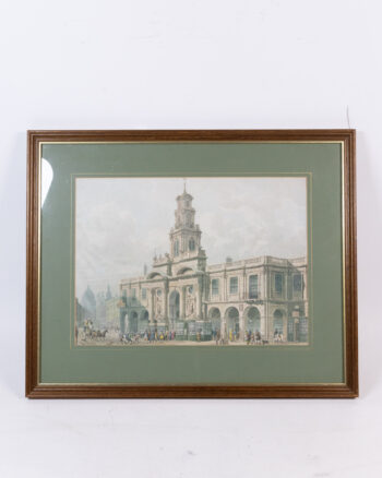 c.1816 Framed Print of the Royal Exchange Cornhill London