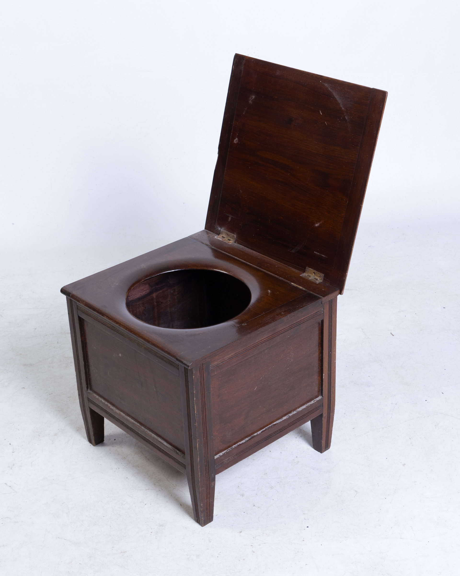 Antique Mahogany Commode Chair